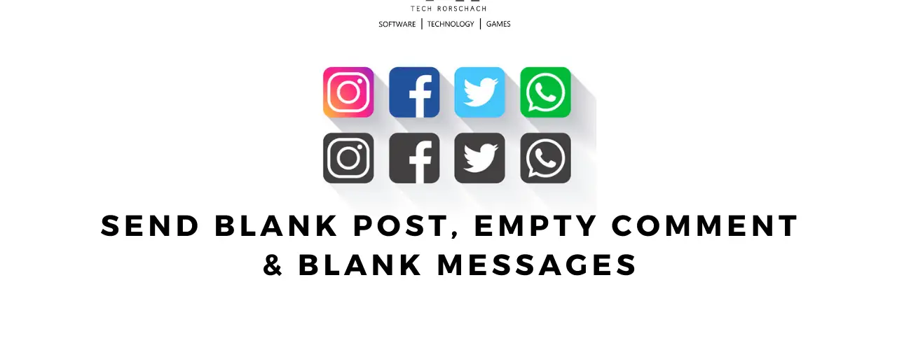 How to Make Blank Comment and Posts on Instagram/Facebook