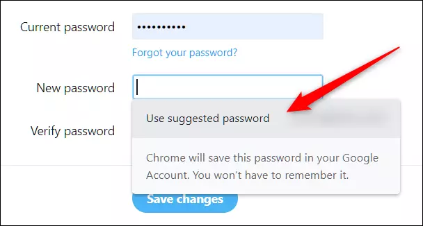 Google password suggester hacked