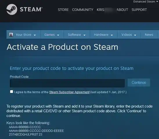 redeem steam codes in browser