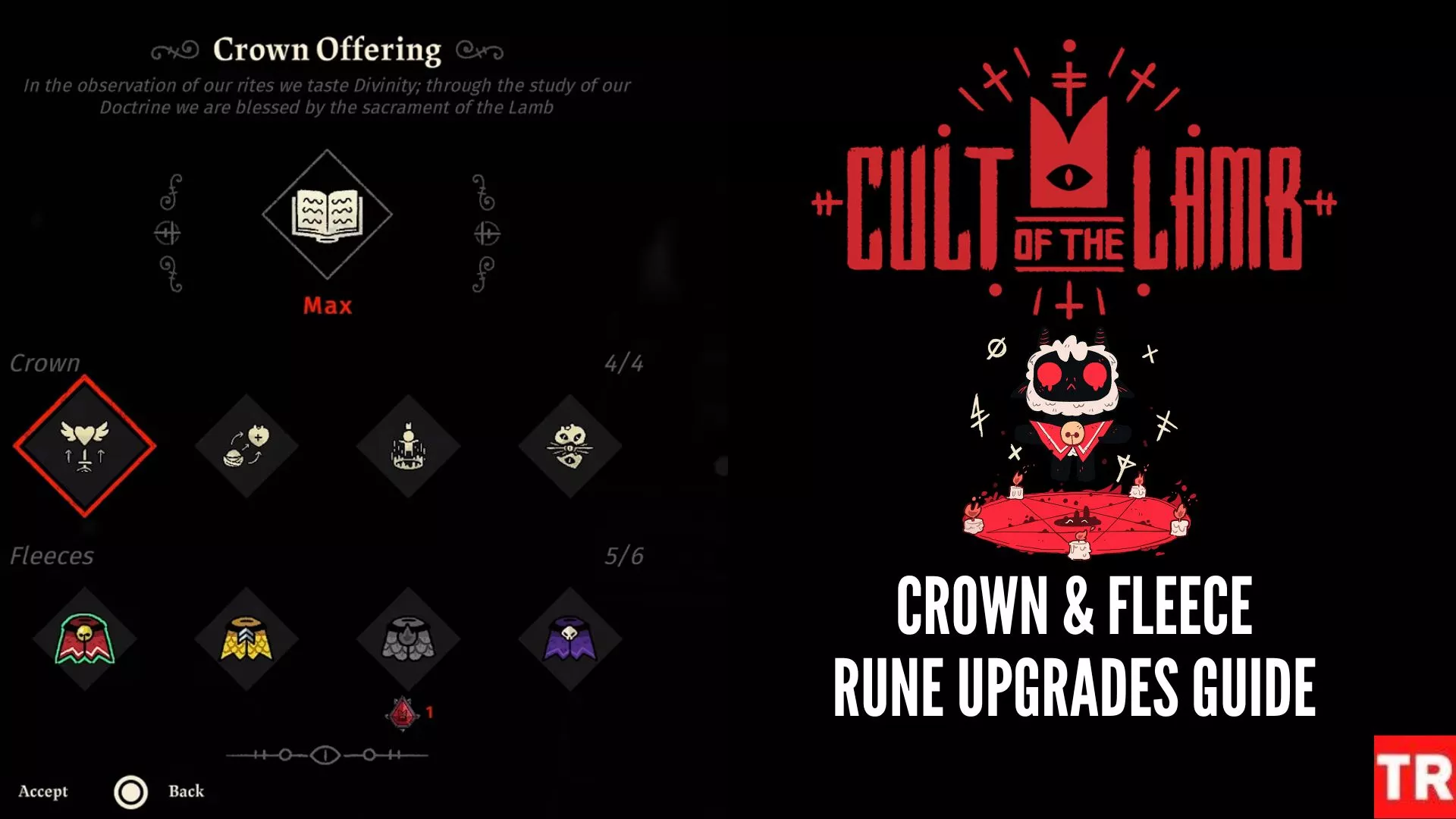 cult of the lamb crown fleece upgrade guide